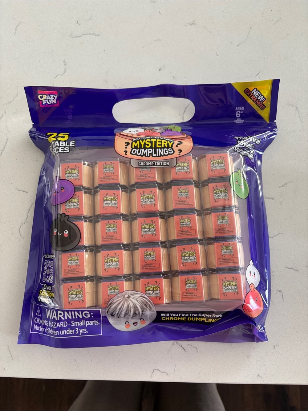 Mini Mystery Dumplings Chrome Edition - Purple Packaging